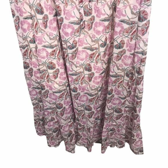 Alexa Chung Pink Pintuck Floral Maxi Dress NWT Size US 8 - Picture 5 of 13